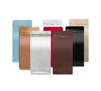 Sacchetti di caffè con valvola Buste sigillate in foglio alluminio da 50 pezzi for imballaggi riutilizzabili for la conservazione noci in polvere(4,15x32.5x10cm(1kg))