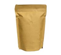 Sacchetti di caffè Kraft con valvola Borsa stand up con chiusura a zip in carta Kraft da 20 pezzi for stoccaggio di imballaggi in chicchi di cacao