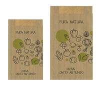 Sacchetti di Carta Kraft avana PURA NATURA per alimenti asporto per pane frutta