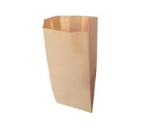 Sacchetti di Carta kraft bianca o naturale per alimenti, varie misure e pezzatture buste bustine per bar attività alimentari paste portattutto (225 buste naturali 17x34 cm)