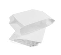 Sacchetti di Carta kraft bianca per alimenti, varie misure e pezzatture buste bustine per bar attività alimentari paste portattutto (100 buste 14x34 cm)
