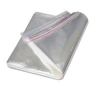 Sacchetti di cellophane di cellophane di cellophane trasparente trasparente da 100 pezzi Sacchetti di plastica autoadesivi per imballaggio in plastica Poly OPP
