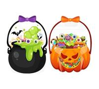 Sacchetti di Cellophane di Halloween - Sacche di Eco -compatibili | 5.5x8.7x1.6 Riealibili Vacanze Spaventose, Candy per Feste Natalizie di Halloween, Fall Day Event Event Uffici | Favorire