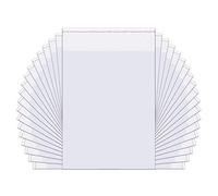 Sacchetti di Cellophane Plastica Autoadesivi 20x25cm 100 pezzi Sacchetti Trasparente OPP con Chiusura Adesiva 50µm Contatto Alimentare Sicuro per biscotti Stampe Foto Artwork (15 misure a scelta)