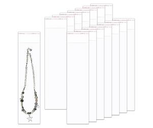 Sacchetti di Cellophane Plastica Autoadesivi 8x30cm 300 pezzi Sacchetti di Trasparente OPP lungo 50µm Contatto Alimentare Sicuroper per Caramelle Gioielli Artigianato Candele (3 misure a scelta)