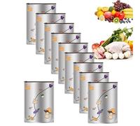 Sacchetti Di Conservazione In Alluminio,Bustina con Zip Sottovuoto,Sacchetti Di Alluminio Riutilizzabili - Per Alimenti Dispensa Frigorifero Snack Verdura Frutta Carne