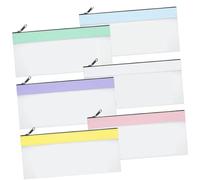 Sacchetti di denaro con cerniere per contanti, banche di deposito, sacchetti per soldi con cerniere, borsa per registro portafoglio a quadri portafoglio collezionisti, Confezione da 6, Bellezza di