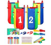Sacchetti di Gara - Kit da Giorno Sportivo | Sack Race Game Set | Carnival Games | di Patate Gare Borse Giochi Cortile | Forniture per Feste in staffetta a 3 Gambe per per Adulti per BAMB