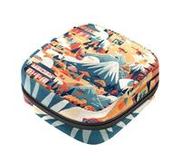 Sacchetti di immagazzinaggio del tovagliolo sanitario, Cina Viaggio Routes mestruale Pad Bag Oxford Panno mestruale Cup Pouch Nursing Pad Tampon Periodo Borse con cerniera per ragazze adolescenti