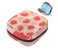 Sacchetti di immagazzinaggio del tovagliolo sanitario per le donne, borsa mestruale di grande capacità, borse mestruali Strawberry-759, tamponi raccolgono borsa del supporto