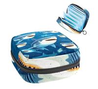 Sacchetti di immagazzinaggio del tovagliolo sanitario per le donne, borsa mestruale di grande capacità, borse mestruali Shark-444, tamponi raccolgono borsa del supporto