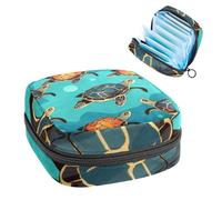 Sacchetti di immagazzinaggio del tovagliolo sanitario per le donne, borsa mestruale di grande capacità, tartaruga marina modello-730 borse mestruali, tamponi raccogliere borsa titolare