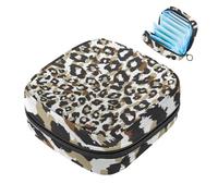 Sacchetti di immagazzinaggio del tovagliolo sanitario per le donne, grande capacità mestruale Pad Bag, astratto leopardo-1940 borse mestruali, tamponi raccogliere borsa titolare