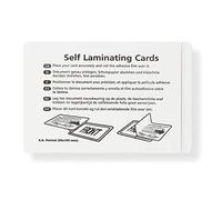 Sacchetti di laminazione a freddo autoadesivi, pellicole di laminazione in PET per sigillare e proteggere foto, menu ecc. senza laminatrice, set di 50, ciascuno 66 mm x 100 mm, trasparente
