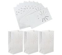 Sacchetti di Lanterna Luminosa di Cardela Luminaria del Cuore 12 Pezzi/Set Eventi Natalizi di Natale