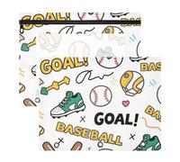 Sacchetti di matita trasparente finestra di plastica cartella di file per A4 lettera di carta 2 Pack studenti forniture d'arte stoccaggio Baseball Goal modello bianco verde giallo cartella per