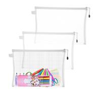 Sacchetti di memoria puzzle - grandi sacchetti trasparenti con chiusura lampo, 3 sacchetti in nylon | tasche per puzzle, organizzatore multiuso per puzzle, giochi e materiale scolastico, tasche