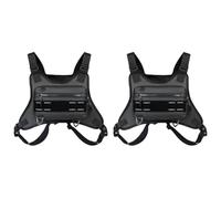 Sacchetti di moda 2pcs, cintura da corsa for uomini donne uno zaino unisex con cinturini regolabili sacchetta del giubbotto leggero leggero sacca da arrampicata for esterno