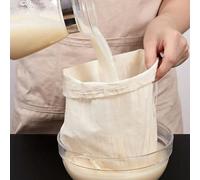 Sacchetti di mussola con cordoncino Filtri per tè Sacchetto riutilizzabile for latte di noci, coulisse, garza di cotone non sbiancato, diverse misure(20x30cm)