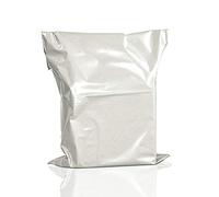 Sacchetti di plastica autoadesivi, 55 x 76 cm, confezione da 100, colore: bianco