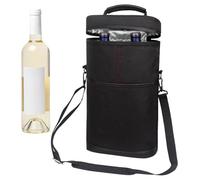 Sacchetti di raffreddamento per vino - portatori di bottiglie d'acqua, bottiglie | Borsa per la spesa portatile e isolata per vuoto. Borsa della spesa protettiva per un raffreddamento migliorato