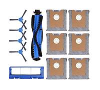 Sacchetti di ricambio compatibili con eufy Robovac Clean G35+ G40+ G40 Kit di accessori ibridi con confezione da 6 sacchetti per la polvere, 4 spazzole laterali, 1 spazzola a rullo, 1 protezione per