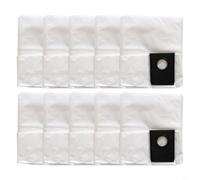 Sacchetti di ricambio per aspirapolvere Eureka NEW400 a umido e asciutto, sacchetti filtro a 4 strati in tessuto non tessuto bianco, mocio senza fili con sistema autopulente (confezione da 10)