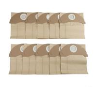 Sacchetti di ricambio per Kärcher WD2 MV2 WD 2.200 WD 2.250 6.904 - 322.0, confezione da 10 pezzi di carta in fibra di grande capacità, efficace cattura dello sporco, igienico per aspirapolvere