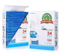 Sacchetti di ricarica per secchio per pannolini, 34 sacchetti, 1088 conteggi, compatibili con sistema di smaltimento Arm&Hammer, 100% blocca gli odori, sigilla e lancia ricariche per secchi per