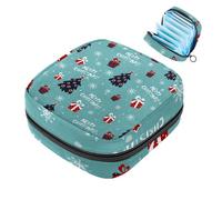 Sacchetti di stoccaggio del tovagliolo sanitario per le donne, borsa mestruale di grande capacità, Buon Natale-90 borse mestruali, tamponi raccogliere borsa titolare