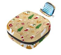 Sacchetti di stoccaggio del tovagliolo sanitario per le donne, borsa mestruale di grande capacità, Buon Natale-838 borse mestruali, tamponi raccogliere borsa titolare