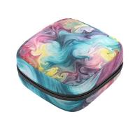 Sacchetti di stoccaggio del tovagliolo sanitario per le donne, borsa mestruale di grande capacità, misterioso astratto che scorre marmo texture borse mestruali mestruali, tamponi raccogliere borsa