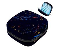 Sacchetti di stoccaggio del tovagliolo sanitario per le donne, borsa mestruale di grande capacità, note musicali borse mestruali, tamponi raccogliere borsa titolare