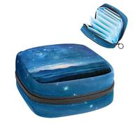 Sacchetti di stoccaggio del tovagliolo sanitario per le donne, borsa mestruale di grande capacità, notte stellata cielo montagne stelle paesaggio mestruale borse, tamponi raccogliere borsa titolare