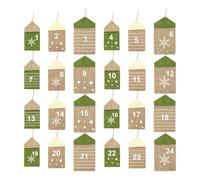 Sacchetti Di Tela Iuta Avvento Bustine Natalizie con Numeri per Conto alla | Borse Conto alla Rovescia per Decorazioni Albero di Natale Mensola Negozio Parrocchia