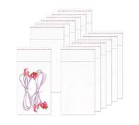 Sacchetti di Trasparenti cellophane con Chiusura Adesiva 100 pezzi 8x13cm Sacchetti Plastica Autoadesivi OPP 50µm Contatto Alimentare Sicuro per caramelle Gioielli Collane Snack(15 misure a scelta)