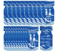 Sacchetti di urina usa e getta, 20pcs 850cc a prova di pipì portatili borse pieghevoli, orinatoi di emergenza non slip per uomini donne, gravidanza, paziente, campeggio, ingorghi, urina usa e getta