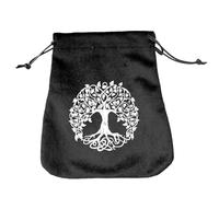 Sacchetti E Buste Di Tarocchi - Sacco Di Stoffa Di Velluto, Borsa Per Lo Stoccaggio Morbido | Contenitore Mistico Per Coregne, Custode Del Ponte Esoterico Con Design Abbellito Per Rune, Dadi, Amuleti,
