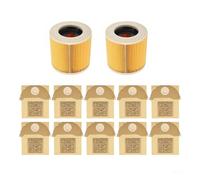 Sacchetti E Filtri A Cartuccia For Aspirapolvere, Compatibili Con Karcher, WD2 WD2.200 MV2 A2004 6.904-322.0 Aspirapolvere For Liquidi E Solidi