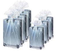 Sacchetti Extra Large in Plastica Trasparente,3 Pezzi 90 X 120 cm Giganti per Riporre Polvere+3 Pezzi 100x 152 cm Sacchetti di Plastica Piatti Grandi,per Bagagli, Valigie, Mobili, Consolatore