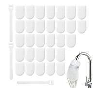 Sacchetti Filtranti in Cotone per Rubinetto | con Fascetta 30 Pezzi Universale Antispruzzo - Filtrante Rubinetto Cucina | Cucina Bagno Giardino Irrigazione Hotel Ufficio Ristorante