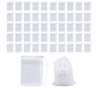 Sacchetti Filtro Da 50 Pezzi, Sacchetti In Mussola Di Cotone, Bustine Di Tè, Sacchetti Per Alimenti, Sacchetti Multiuso Con Coulisse, Sacchetti Per Spezie Da Cucina, Riutilizzabili