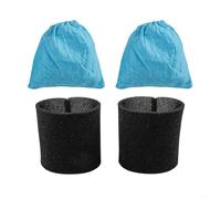 Sacchetti filtro in tessuto per aspirapolvere MV1 WD1 WD2 WD3 NT Series - Kit di ricambio con filtro nero in cotone e sacchetti in tessuto per Enhanced(A)