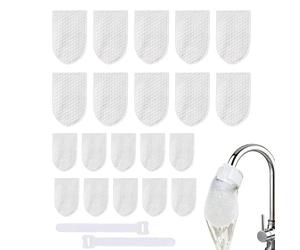 Sacchetti filtro per rubinetti - 20 paraspruzzi universalmente | Sacchetti filtro in cotone per rubinetti, casa, camper, commerciale, residenziale, lavanderia, ristorante, campeggio