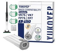 SACCHETTI FOLLETTO COMPATIBILI VK7S VK7 FP7S FP7.3 - 13 PEZZI ACCESSORI PER ASPI
