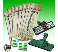 SACCHETTI FOLLETTO VK 120 VK 121 VK 122 16pz+ 20 PROFUMI + SCOPA CON RUOTE