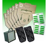 SACCHETTI FOLLETTO VK 130 VK 131 12PZ+20 PROFUMI+ FILTRO HEPA +2 FILTRI CARBONI