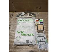 SACCHETTI FOLLETTO VK 135/136 + FILTRI+ PRO. + SOTTOSPAZZOLA IN FELTRO