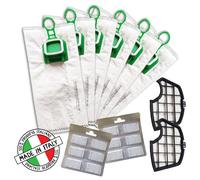 SACCHETTI FOLLETTO VK 140 VK 150 12 PZ MADE IN ITALY + 12 PROFUMI +2 FILTRI