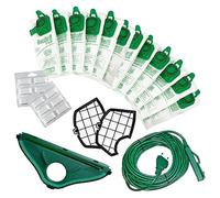 SACCHETTI FOLLETTO VK 140 VK 150 12PZ12 PROFUMI2 FILTRI SPAZZOLA CAVO 10M COMPATIBILI